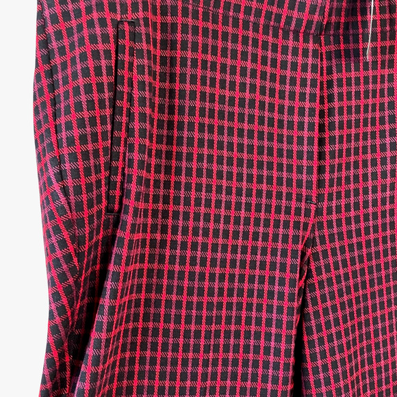 J JILL Size XL Ponte Slim Leg Black/Red/Purple Pull-On Stretch Pockets Pants NWT - Picture 8 of 8